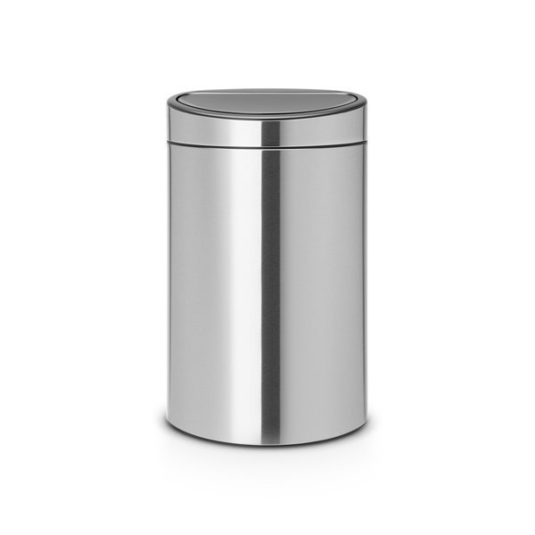 Touvh Bin Pattumiera In Acciaio Satinato 40 Litri Brabantia