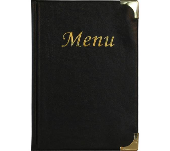 Basic Portamenu' A5 Nero 10 Pagine