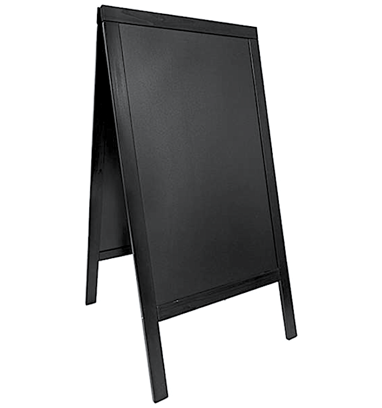 Duplo Lavagna Da Terra Cm.55x85 Nero
