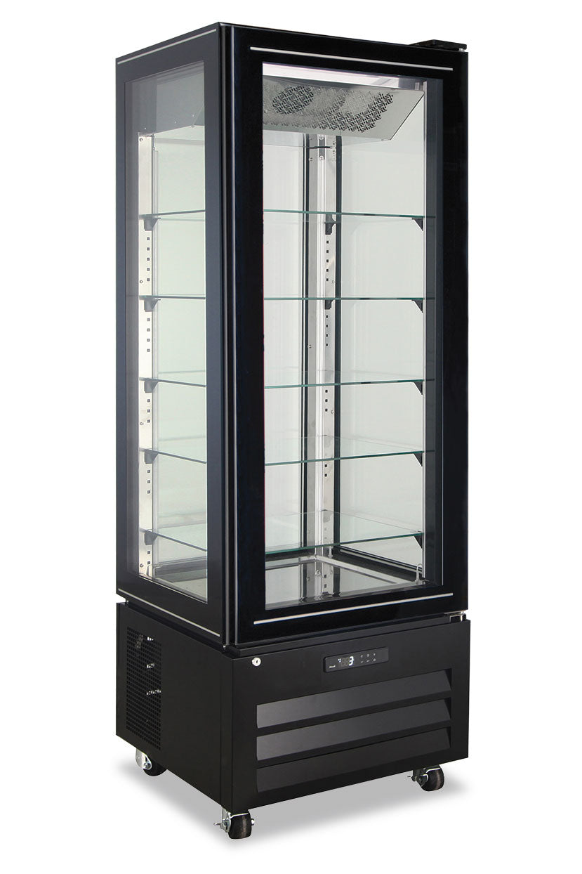Frigo pasticceria quattro lati vetro no frost negativo VICTORIA 65 NFN BLACK