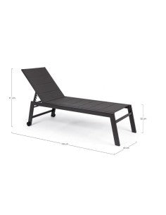 LETTINO PRENDISOLE HILDE ANTRACITE CON RUOTE 0662854