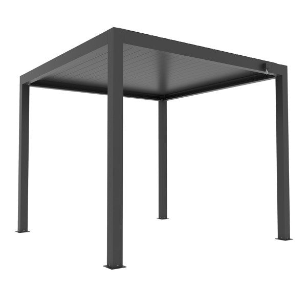 PERGOLA BIOCLIMATICA 3 X 4 METRI ALTEZZA 2,5 METRI ANTRACITE