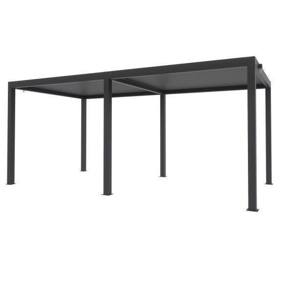 PERGOLA BIOCLIMATICA 3 X 6 METRI ALTEZZA 2,5 METRI ANTRACITE