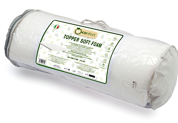 Topper Soft Foam Spessore Mm.50 Cm.160x190 Poliestere