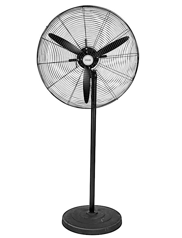 Ventilatore Piantana Cm.76x150h Acciaio Con Base Tonda 150w