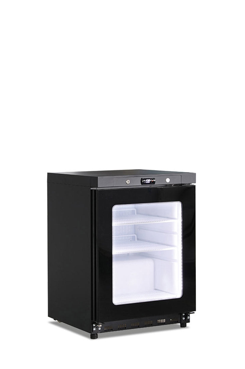Armadio frigo statico con agitatore, porta vetro, temperatura positiva GN 200 G TN BLK