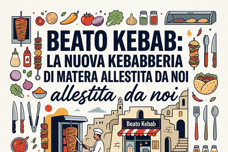 Beato Kebab: La nuova kebabberia di Matera, allestita da noi