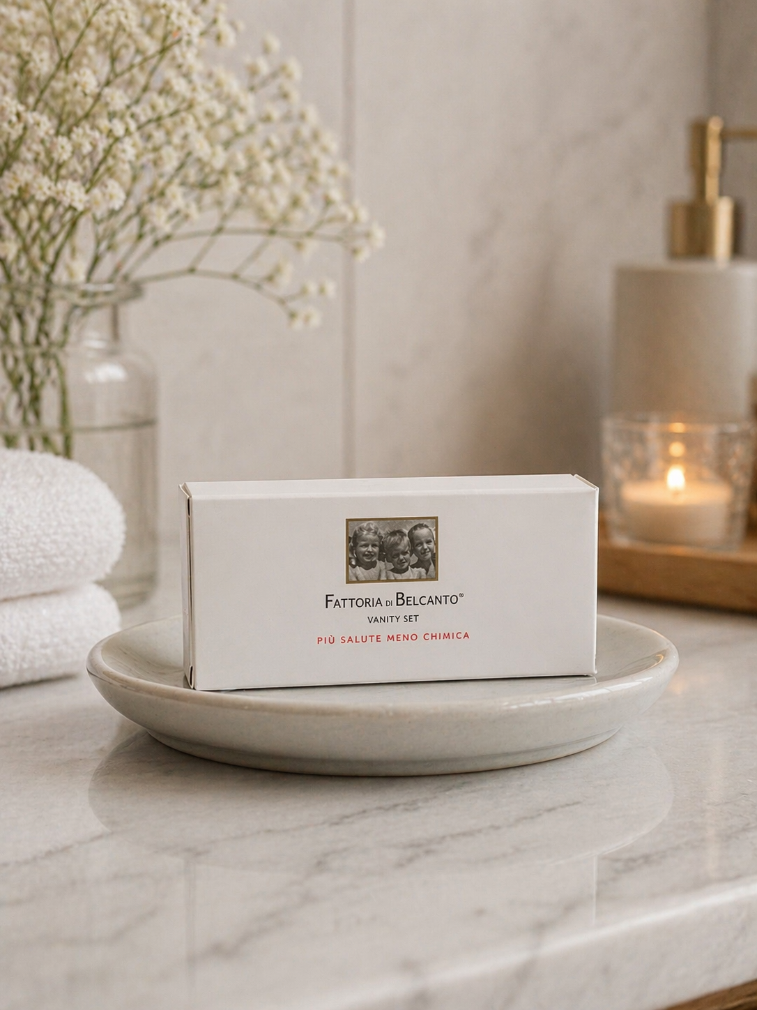 Linea Cortesia B&B – Vanity Set Biancospino | Fattoria di Belcanto®

Confezione da 20 vanity set completi