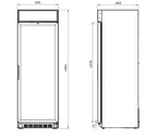 Espositore frigo per bevande Bubble 42 Black