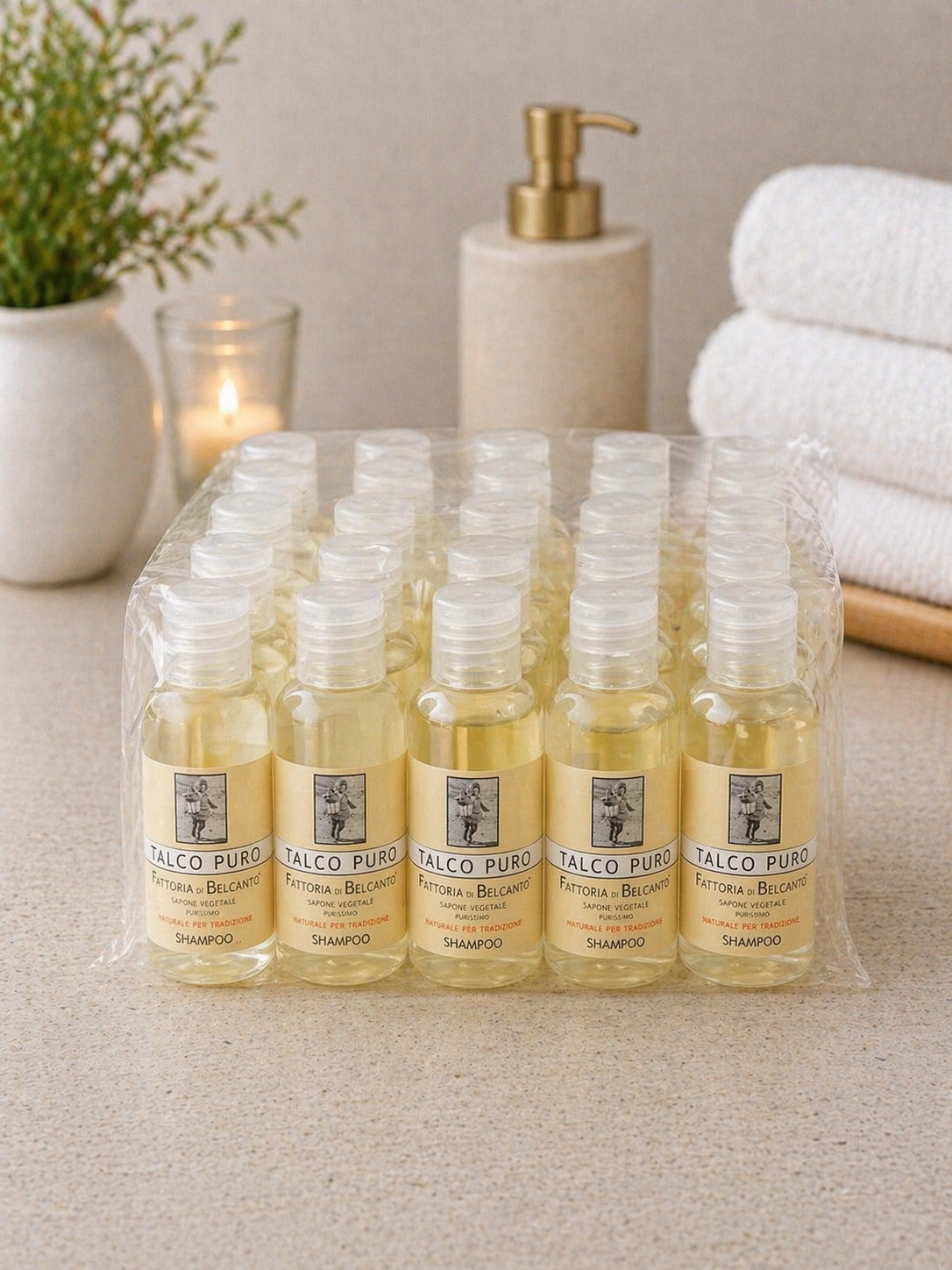 Set Shampoo Linea Talco – Confezione da 20 pezzi (35 ml)