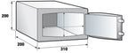 CASSAFORTE PER HOTEL ELETTROMAGNETICA