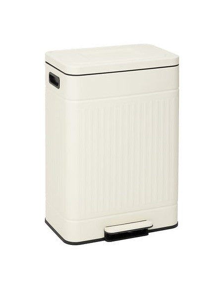Nova Pattumiera Differenziata Lt.60 Beige Metallo 214561a