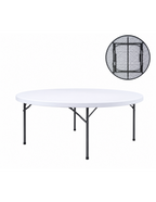 Tavolo Catering D160cm H74cm Gambe Pieghevoli