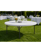 Tavolo Catering D160cm H74cm Gambe Pieghevoli