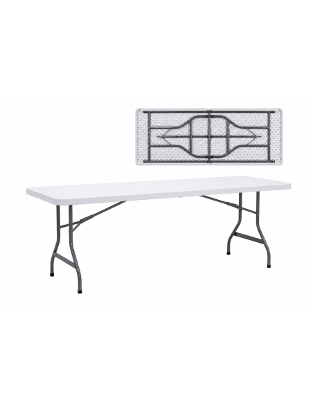Tavolo Catering 200x90x74cm Gambe Pieghevoli (24)
