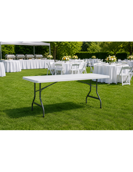 Tavolo Catering 200x90x74cm Gambe Pieghevoli (24)