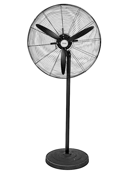 Ventilatore Piantana Cm.76x150h Acciaio Con Base Tonda 150w